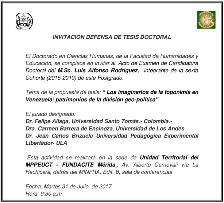 INVITACIÓN Examen de candidatura Luis Alfonso Rodriguez-001